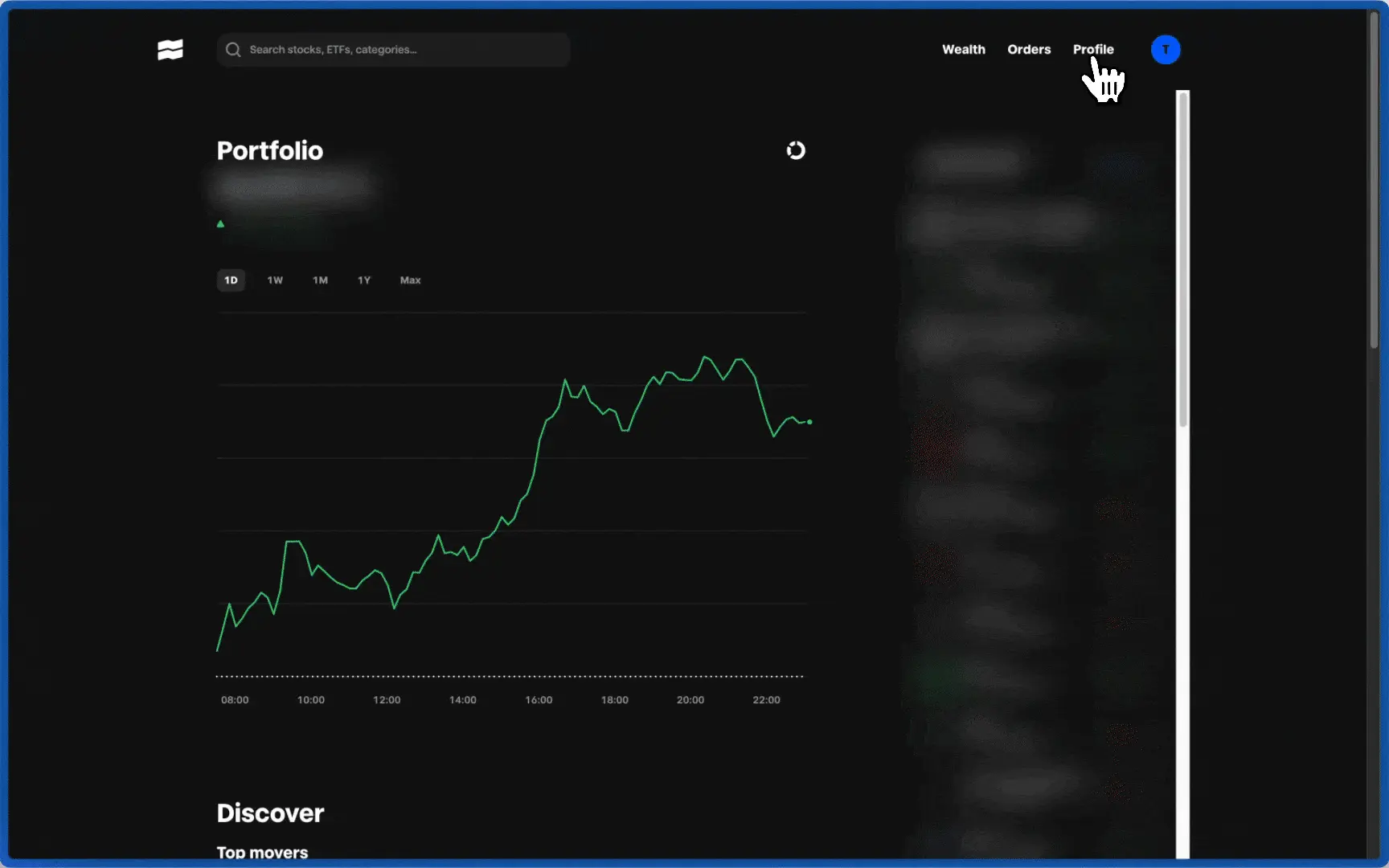 Animation démontrant l'import de relevés Trade Republic en action
